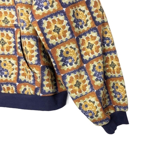 𝅺Urban Outfitters Out From Under Kacy Orange Motif Hoodie NWT - Picture 7 of 14